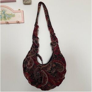 Vintage Paisley bag hobo bag